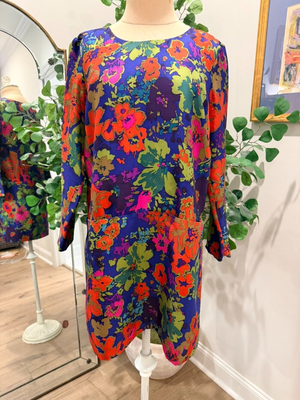 J.Crew silk floral shift dress 6